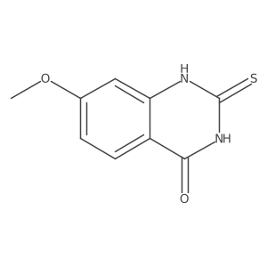 7-Methoxy-2-thioxo-2,3-dihydroquinazolin-4(1H)-one结构式