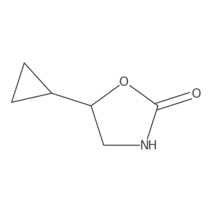 5-Cyclopropyl-1,3-oxazolidin-2-one结构式