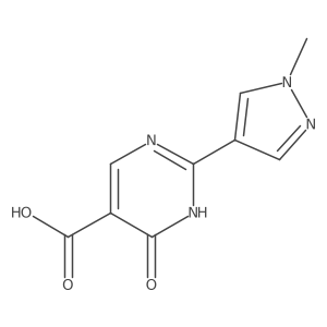 2-(1-Methyl-1h-pyrazol-4-yl)-6-oxo-1,6-dihydropyrimidine-5-carboxylic acid Structure