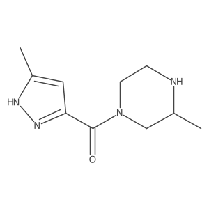(5-Methyl-1h-pyrazol-3-yl)(3-methylpiperazin-1-yl)methanone Structure