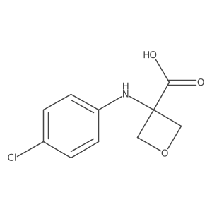 3-[(4-Chlorophenyl)amino]-3-oxetanecarboxylic acid Structure