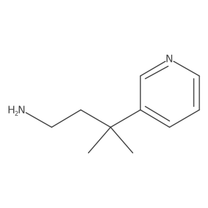 3-Methyl-3-(pyridin-3-yl)butan-1-amine结构式