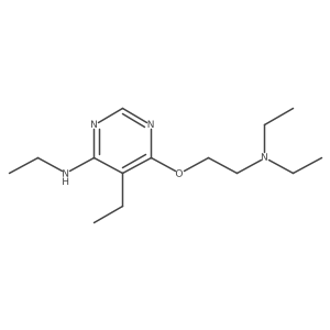 4-Pyrimidinamine, 6-[2-(diethylamino)ethoxy]-N,5-diethyl- Structure