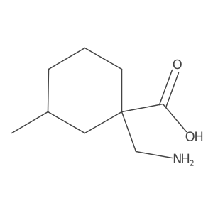 1-(Aminomethyl)-3-methylcyclohexane-1-carboxylic acid Structure