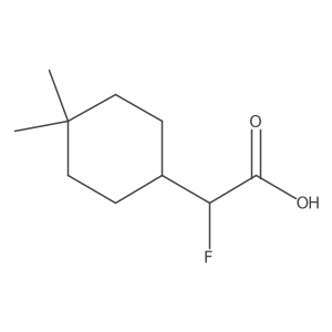 2-(4,4-Dimethylcyclohexyl)-2-fluoroacetic acid Structure