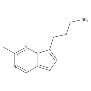 3-(2-Methylpyrrolo[2,1-f][1,2,4]triazin-7-yl)propan-1-amine Structure