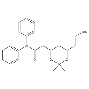 2-((4R,6R)-6-(2-aminoethyl)-2,2-dimethyl-1,3-dioxan-4-yl)-N,N-diphenylacetamide Structure