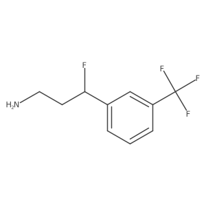 3-Fluoro-3-[3-(trifluoromethyl)phenyl]propan-1-amine结构式