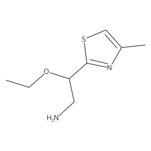 2-Ethoxy-2-(4-methyl-1,3-thiazol-2-yl)ethan-1-amine Structure