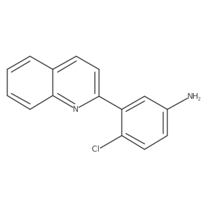 4-Chloro-3-(2-quinolinyl)benzenamine结构式