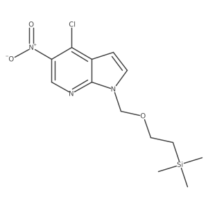 4-Chloro-5-nitro-1-[[2-(trimethylsilyl)ethoxy]methyl]-1H-pyrrolo[2,3-b]pyridine Structure