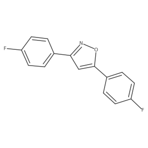 3,5-Bis(4-fluorophenyl)isoxazole Structure