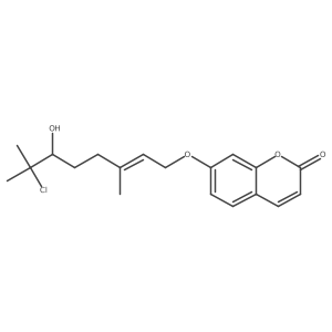 7-[[(2E,6R)-7-Chloro-6-hydroxy-3,7-dimethyl-2-octen-1-yl]oxy]-2H-1-benzopyran-2-one Structure