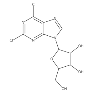 (2R,3S,4S,5R)-2-(2,6-Dichloro-9H-purin-9-yl)-5-(hydroxymethyl)tetrahydrofuran-3,4-diol Structure
