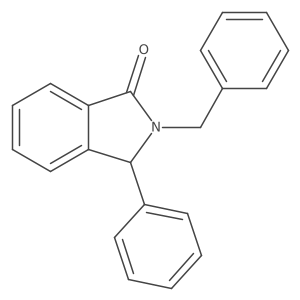 2,3-Dihydro-3-phenyl-2-(phenylmethyl)-1H-isoindol-1-one结构式