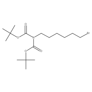 1,3-Bis(1,1-dimethylethyl) 2-(6-bromohexyl)imidodicarbonate Structure
