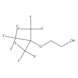 2-(1,1,1,3,3,3-Hexafluoro-2-(trifluoromethyl)propan-2-yloxy)ethanol结构式