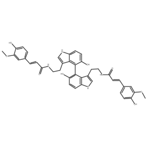 4,4''-bis(N-feruloyl)serotonin结构式
