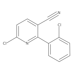 6-Chloro-2-(2-chlorophenyl)nicotinonitrile结构式
