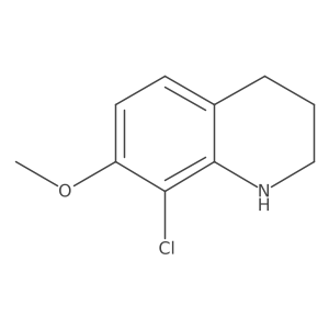 8-Chloro-7-methoxy-1,2,3,4-tetrahydroquinoline结构式