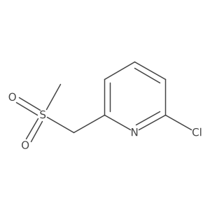 2-Chloro-6-(methanesulfonylmethyl)pyridine结构式