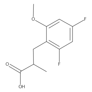 3-(2,4-Difluoro-6-methoxyphenyl)-2-methylpropanoic acid结构式