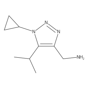 [1-cyclopropyl-5-(propan-2-yl)-1H-1,2,3-triazol-4-yl]methanamine结构式