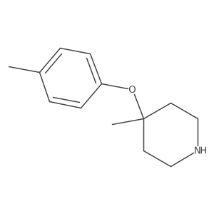 4-Methyl-4-(4-methylphenoxy)piperidine Structure