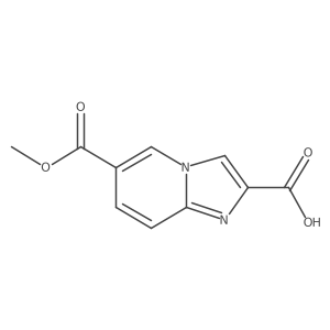 6-(Methoxycarbonyl)imidazo[1,2-a]pyridine-2-carboxylic acid Structure