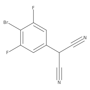 2-(4-Bromo-3,5-difluorophenyl)propanedinitrile Structure