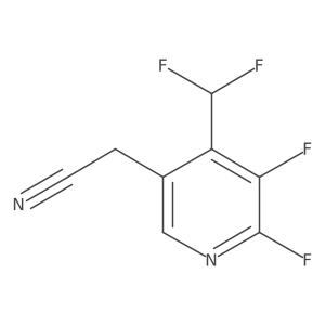 2-(4-(Difluoromethyl)-5,6-difluoropyridin-3-yl)acetonitrile结构式