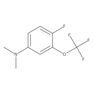 1-Dimethylamino-4-fluoro-3-(trifluoromethoxy)benzene Structure