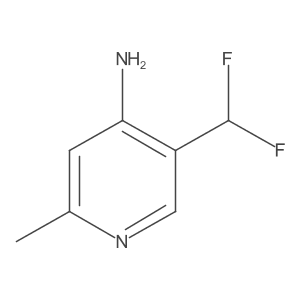 5-(Difluoromethyl)-2-methylpyridin-4-amine结构式