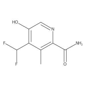 4-(Difluoromethyl)-5-hydroxy-3-methylpicolinamide Structure