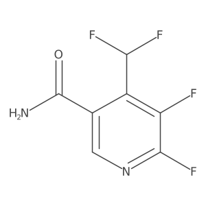 4-(Difluoromethyl)-5,6-difluoronicotinamide结构式