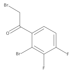 2-Bromo-3,4-difluorophenacyl bromide Structure