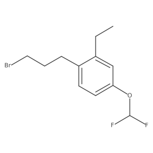 1-(3-Bromopropyl)-4-(difluoromethoxy)-2-ethylbenzene Structure