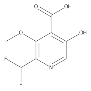 2-(Difluoromethyl)-5-hydroxy-3-methoxypyridine-4-carboxylic acid Structure