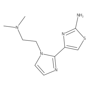 4-(1-(2-(Dimethylamino)ethyl)-1H-imidazol-2-yl)thiazol-2-amine Structure