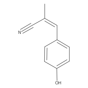3-(4-Hydroxyphenyl)-2-methylacrylonitrile结构式