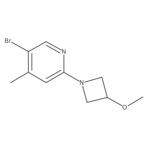 5-Bromo-2-(3-methoxyazetidin-1-yl)-4-methylpyridine结构式