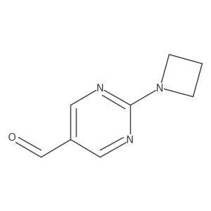 2-(Azetidin-1-yl)pyrimidine-5-carbaldehyde Structure