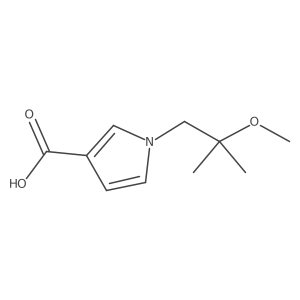 1-(2-Methoxy-2-methylpropyl)-1H-pyrrole-3-carboxylic acid结构式
