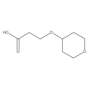 3-(Oxan-4-yloxy)propanoic acid Structure