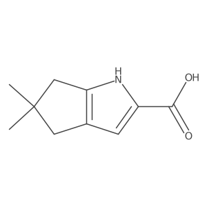 5,5-Dimethyl-1,4,5,6-tetrahydrocyclopenta[b]pyrrole-2-carboxylic acid Structure