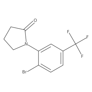 1-[2-Bromo-5-(trifluoromethyl)phenyl]-2-pyrrolidinone Structure