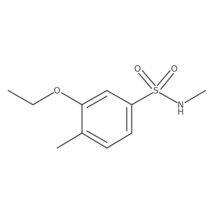 3-ethoxy-N,4-dimethylbenzene-1-sulfonamide结构式