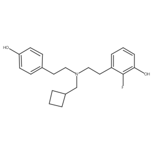 3-(2-((Cyclobutylmethyl)(4-hydroxyphenethyl)amino)ethyl)-2-fluorophenol Structure