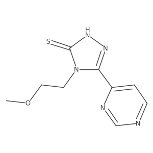 4-(2-methoxyethyl)-5-(pyrimidin-4-yl)-4H-1,2,4-triazole-3-thiol Structure