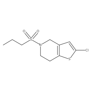 2-Chloro-5-(propylsulfonyl)-4,5,6,7-tetrahydrothieno[3,2-c]pyridine Structure